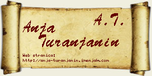 Anja Turanjanin vizit kartica